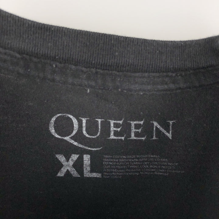 QUEEN Band T-shirt, Men's XL size cotton black type Vintage Second Hand