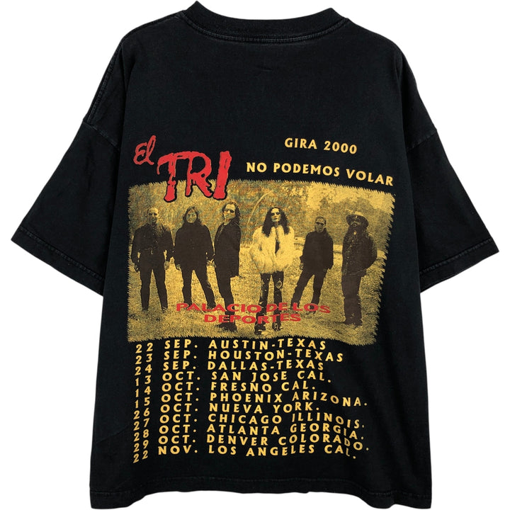 EI TRI Band T-Shirt, Men's XL unclear black type Vintage Second Hand