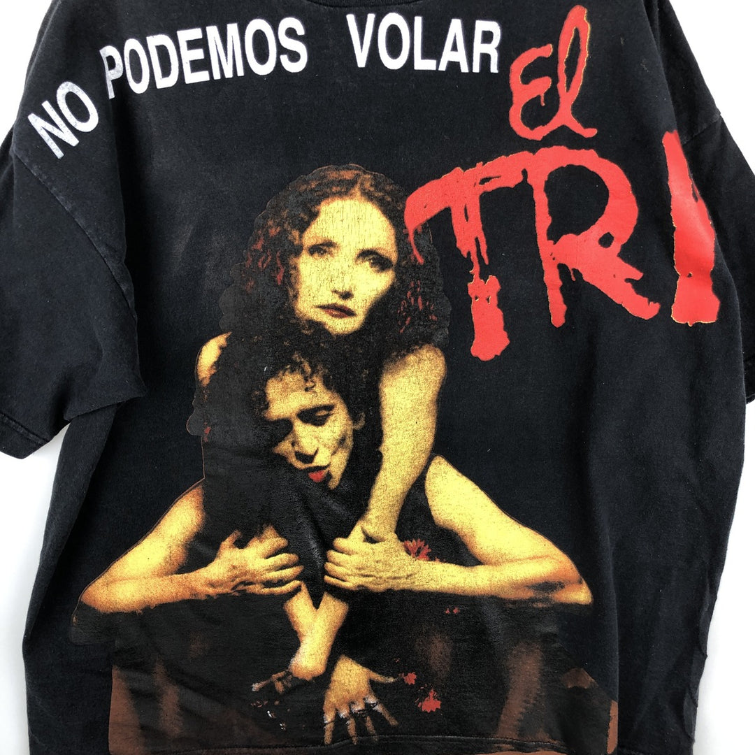 EI TRI Band T-Shirt, Men's XL unclear black type Vintage Second Hand