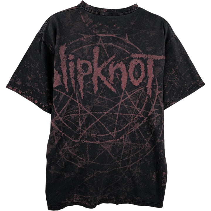 Slipknot All-Over Print Band T-Shirt, Men's Size XL unclear black type Vintage Second Hand