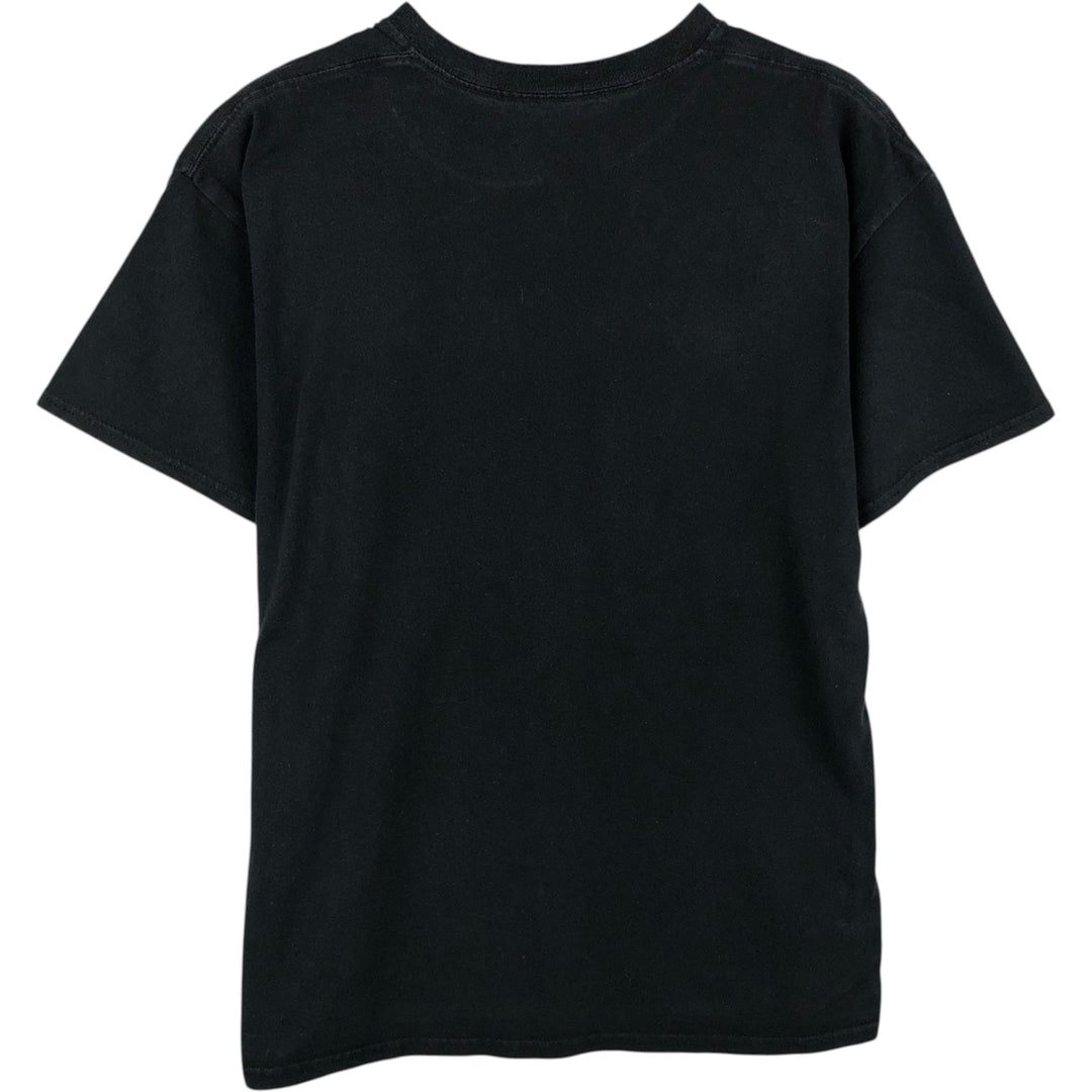 Sailor Moon character print T-shirt, men's size L unclear black type Vintage Second Hand