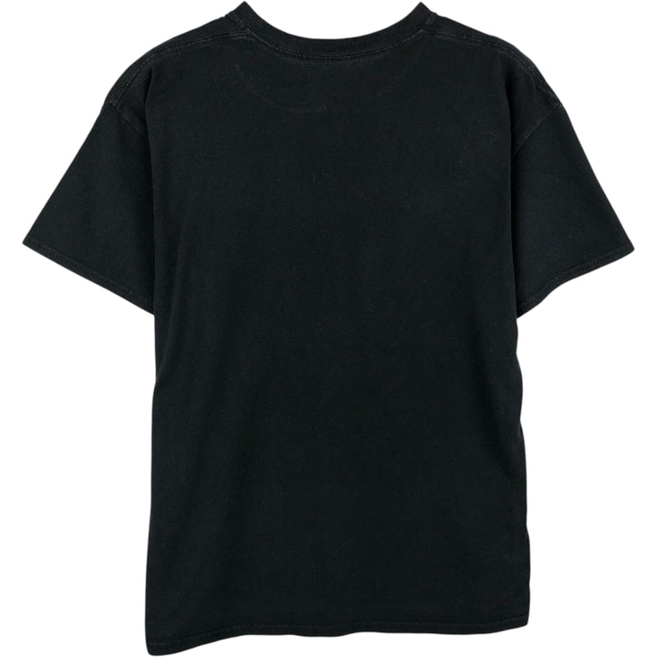 Sailor Moon character print T-shirt, men's size L unclear black type Vintage Second Hand