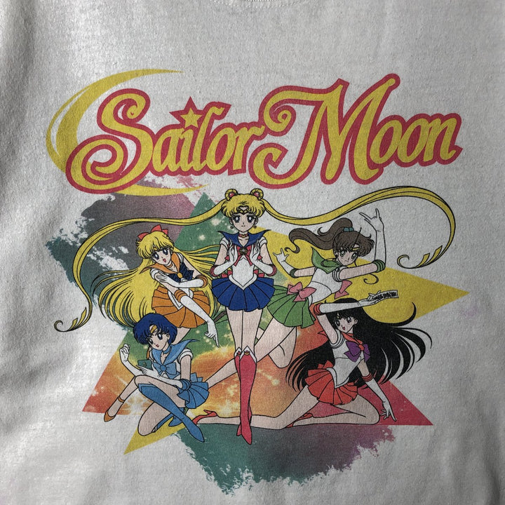 SAILOR MOON Sailor Moon Anime Character Print T-Shirt, Men's Size L cotton white type Vintage Second Hand