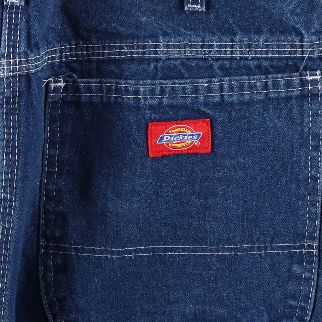 Dickies denim painter pants for men, equivalent to W33 unclear blue type Vintage Second Hand