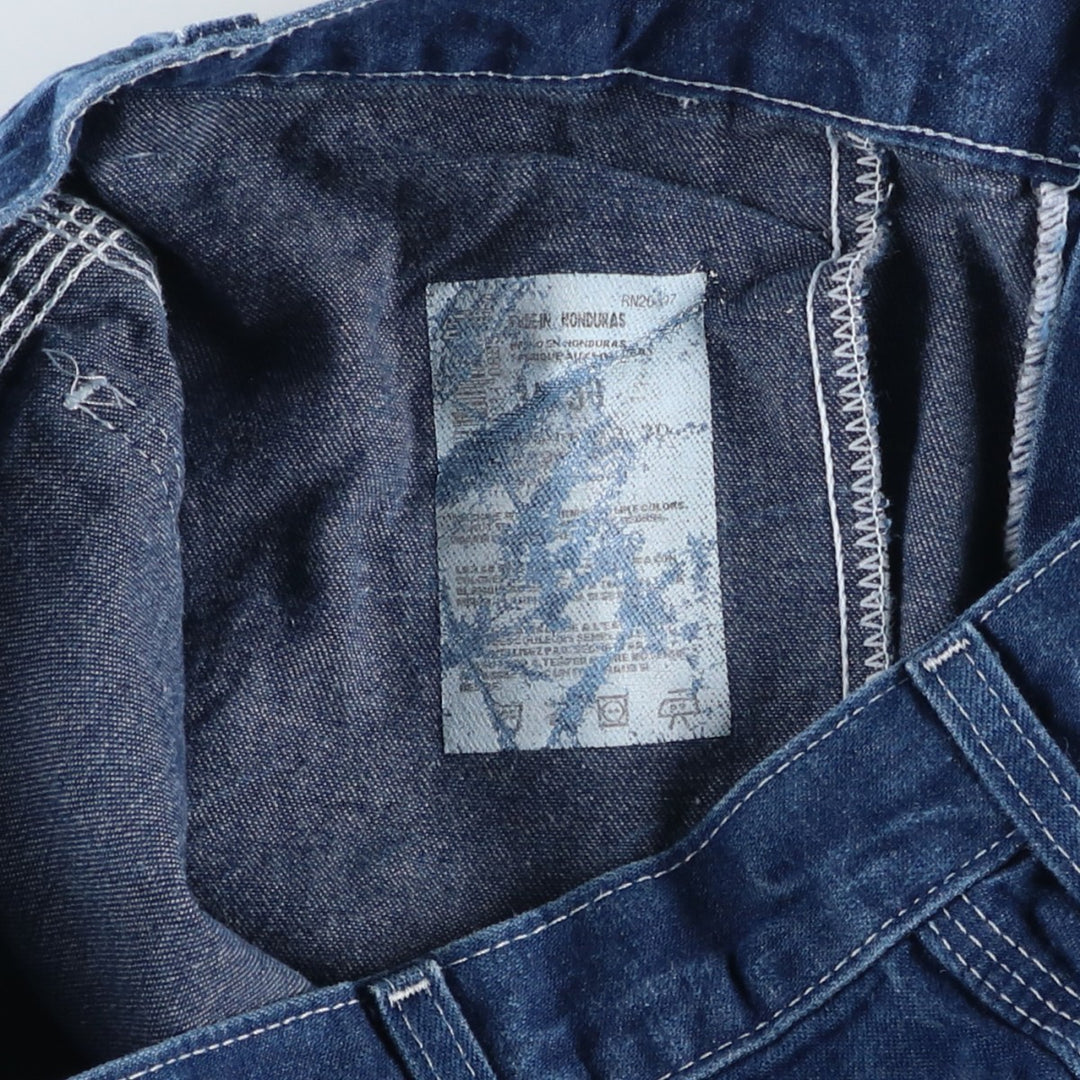 Dickies denim painter pants for men, equivalent to W33 unclear blue type Vintage Second Hand