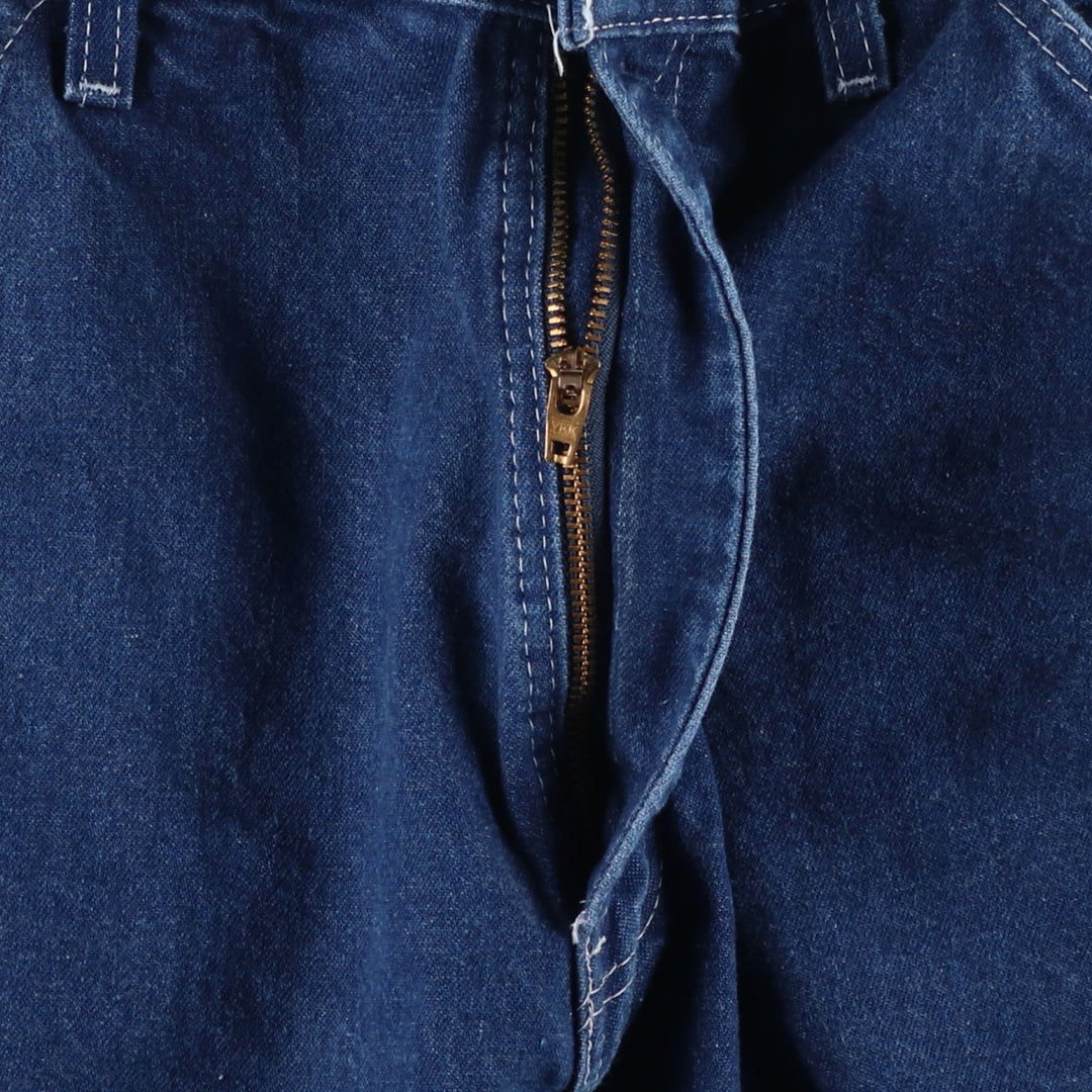Dickies denim painter pants for men, equivalent to W33 unclear blue type Vintage Second Hand