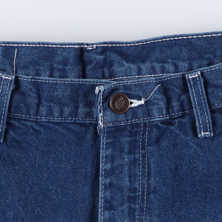 Dickies denim painter pants for men, equivalent to W33 unclear blue type Vintage Second Hand