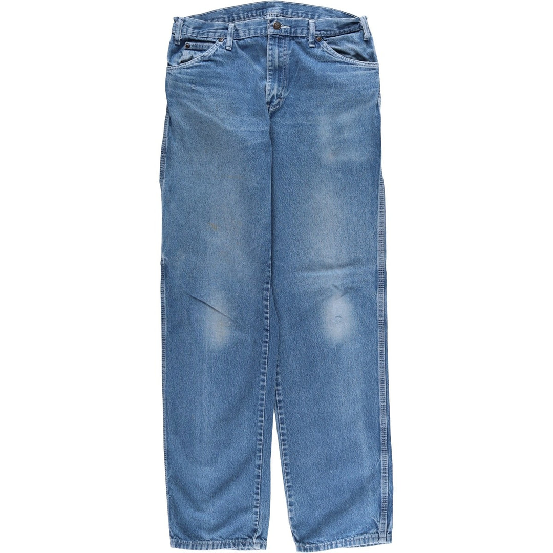 Dickies denim painter pants for men, equivalent to W33 cotton blue type Vintage Second Hand