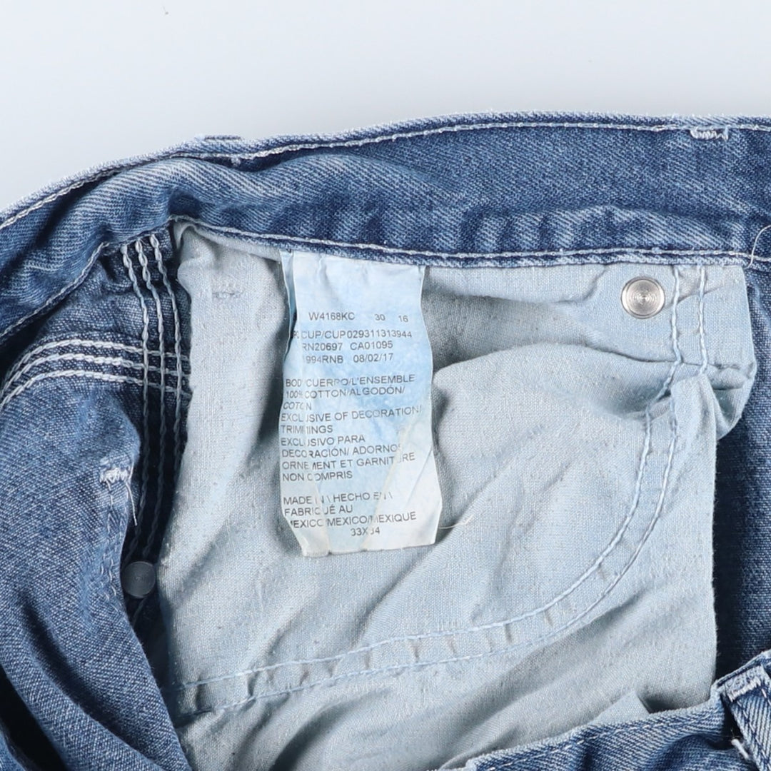 Dickies denim painter pants for men, equivalent to W33 cotton blue type Vintage Second Hand