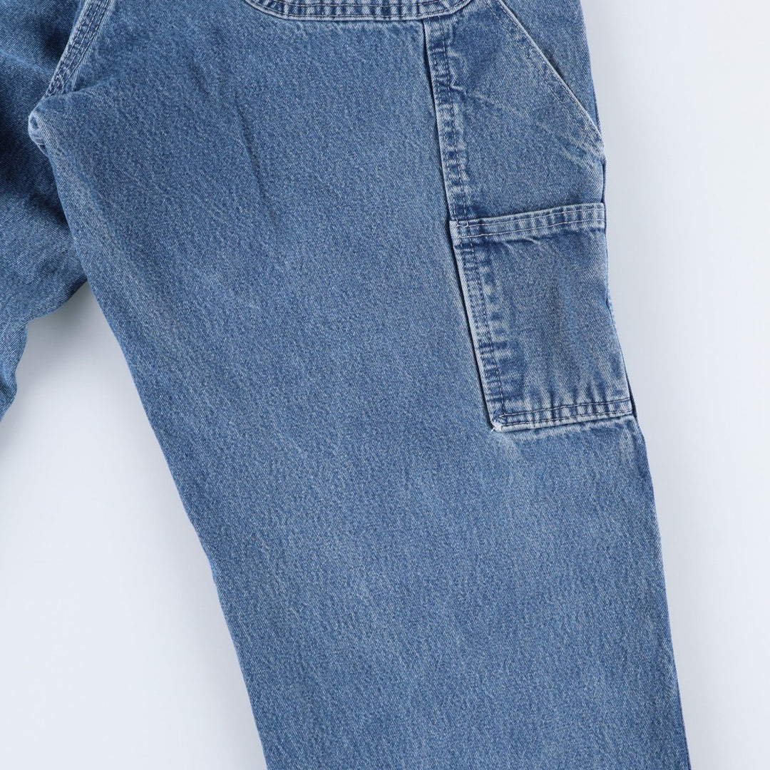 Dickies denim painter pants for men, equivalent to W33 cotton blue type Vintage Second Hand
