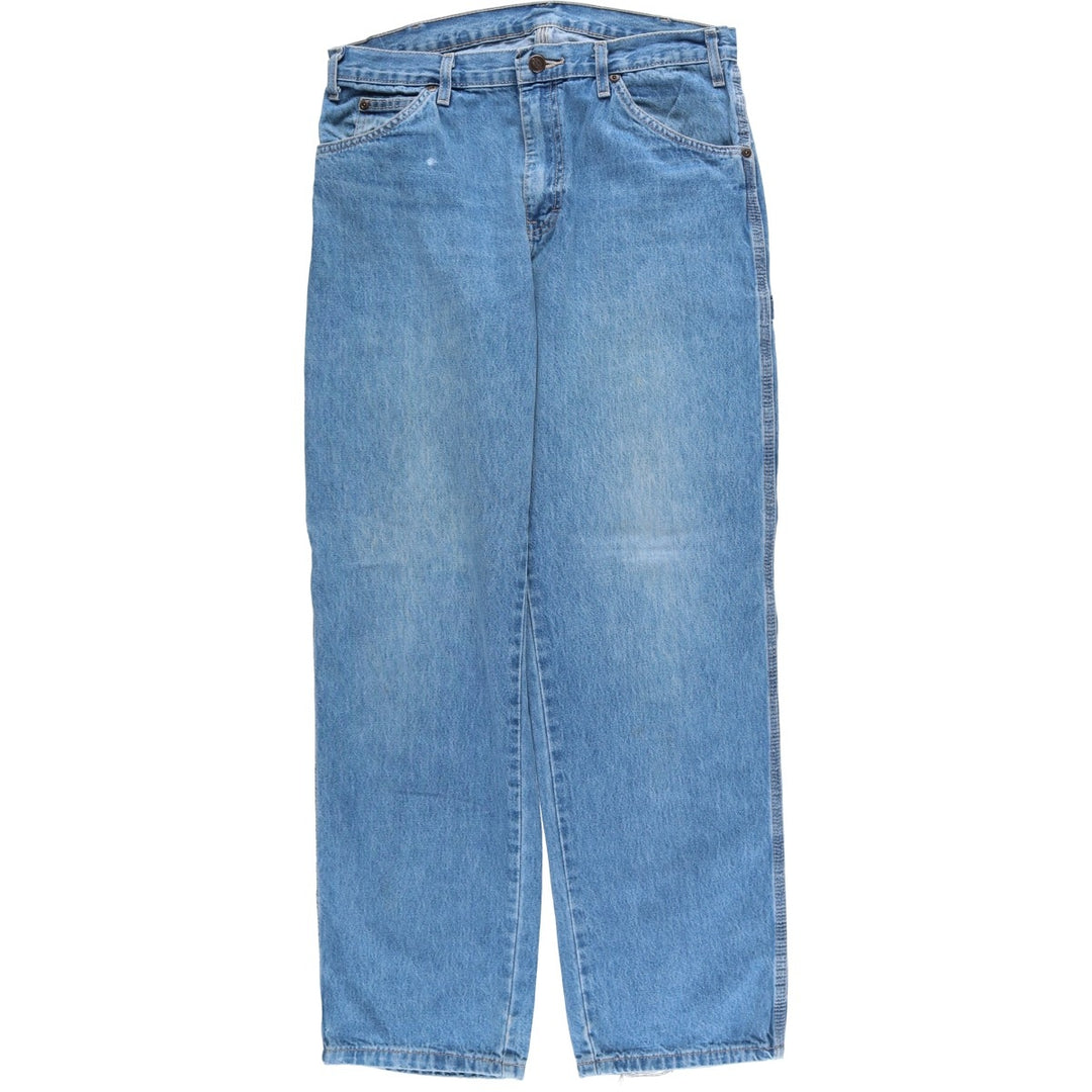 Dickies denim painter pants for men, equivalent to W33 cotton blue type Vintage Second Hand