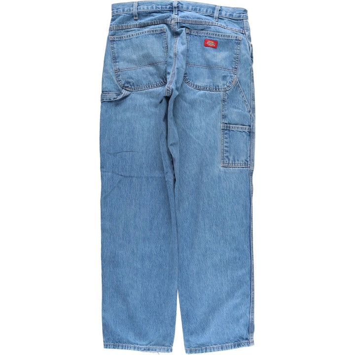 Dickies denim painter pants for men, equivalent to W33 cotton blue type Vintage Second Hand