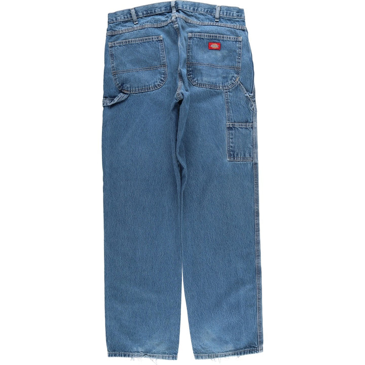 Dickies denim painter pants for men, equivalent to W37 cotton blue type Vintage Second Hand