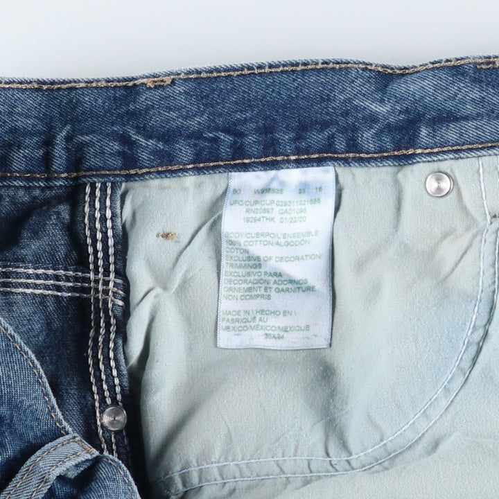 Dickies denim painter pants for men, equivalent to W37 cotton blue type Vintage Second Hand