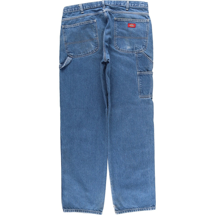 Dickies denim painter pants for men, equivalent to W37 cotton blue type Vintage Second Hand