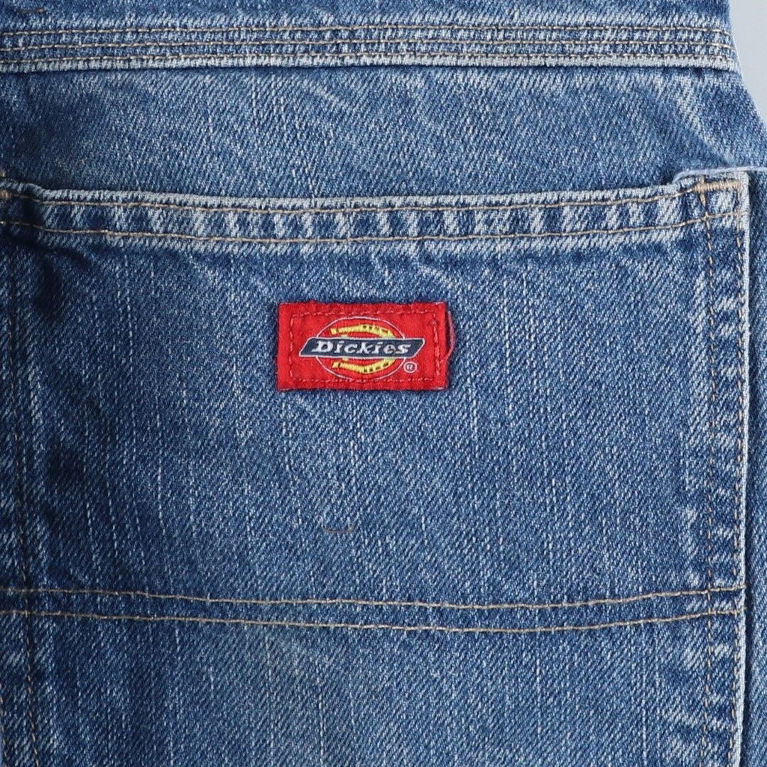 Dickies denim painter pants for men, equivalent to W37 cotton blue type Vintage Second Hand