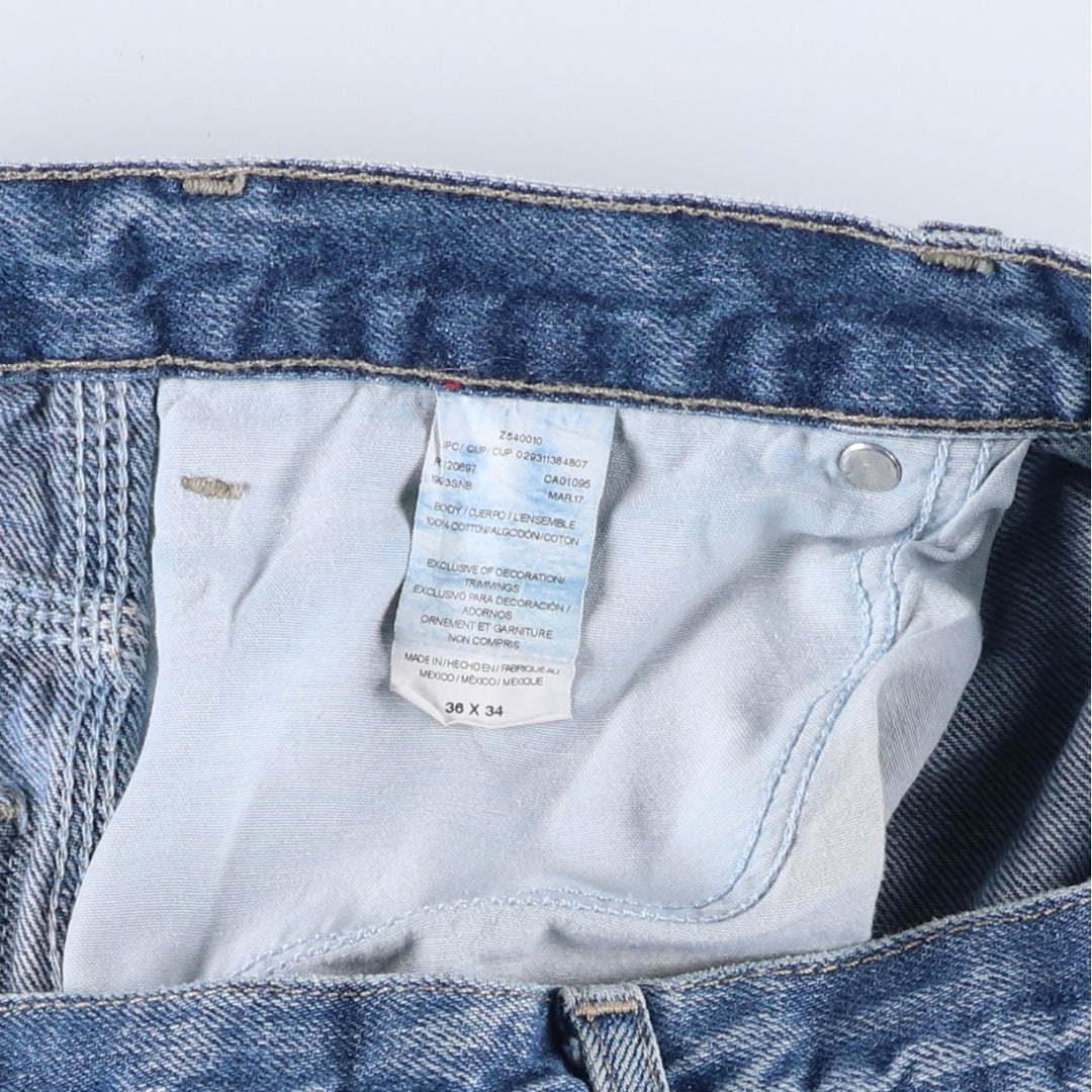 Dickies denim painter pants for men, equivalent to W37 cotton blue type Vintage Second Hand