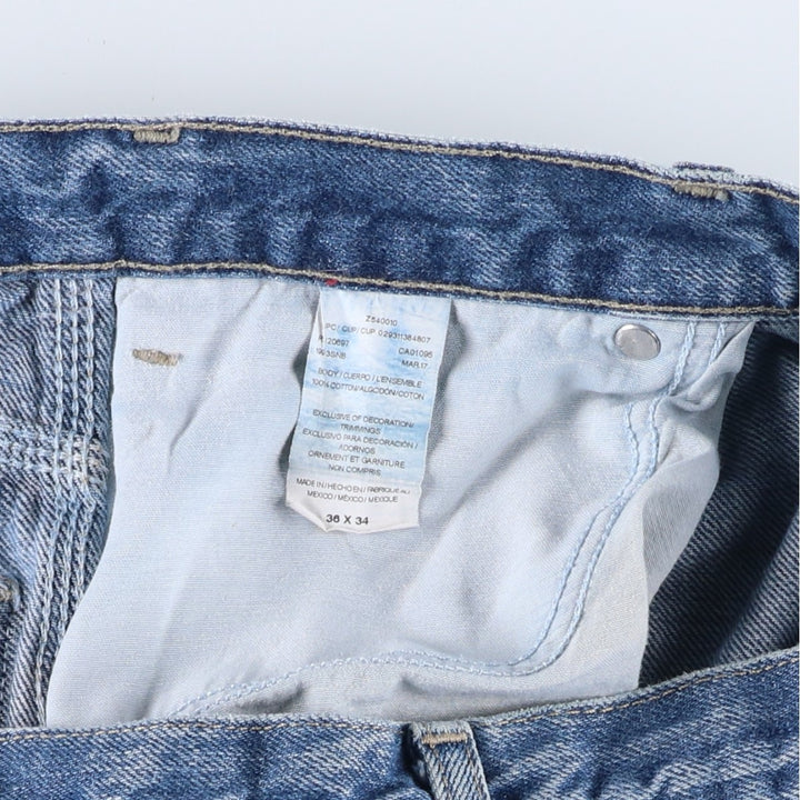 Dickies denim painter pants for men, equivalent to W37 cotton blue type Vintage Second Hand