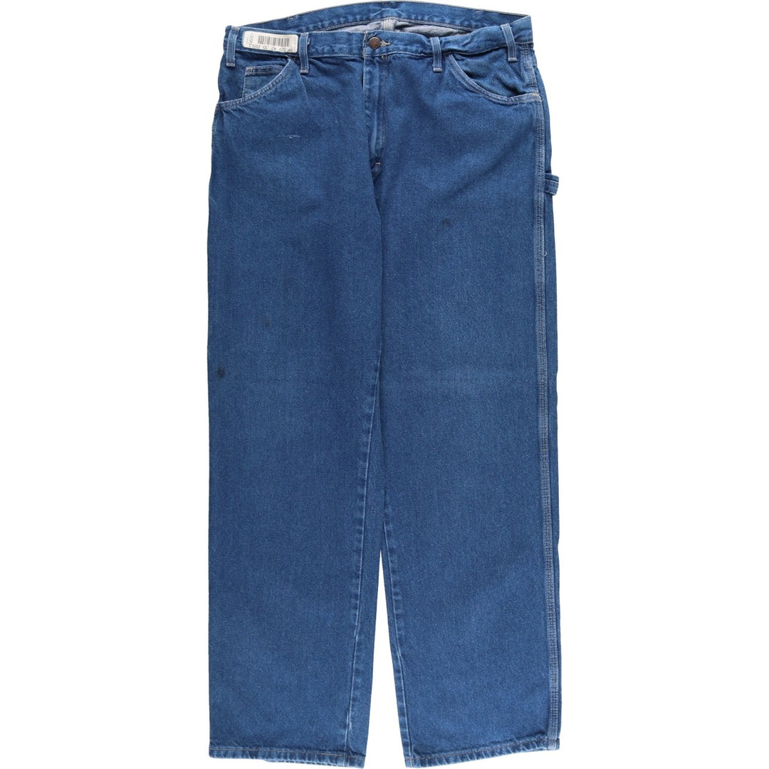 Dickies denim painter pants for men, equivalent to W35 cotton blue type Vintage Second Hand