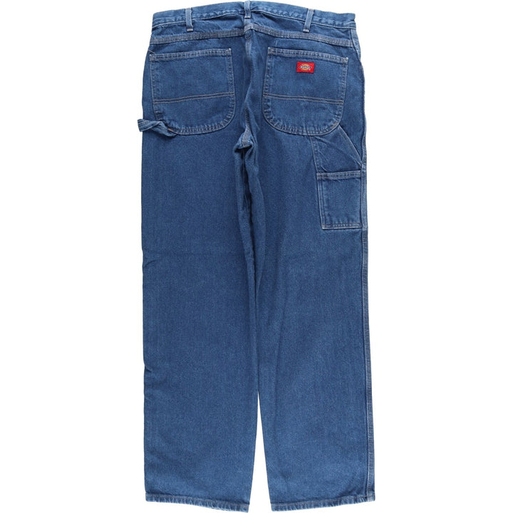 Dickies denim painter pants for men, equivalent to W35 cotton blue type Vintage Second Hand