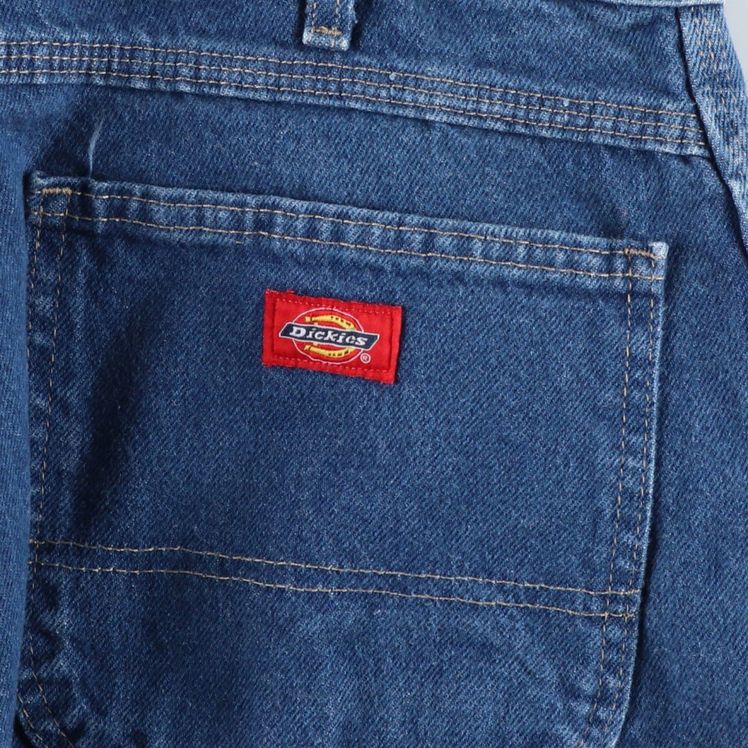 Dickies denim painter pants for men, equivalent to W35 cotton blue type Vintage Second Hand