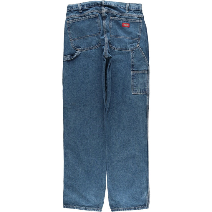 Dickies denim painter pants for men, equivalent to W33 cotton blue type Vintage Second Hand