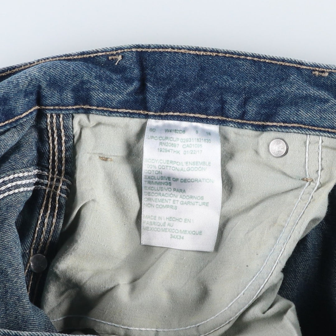 Dickies denim painter pants for men, equivalent to W33 cotton blue type Vintage Second Hand