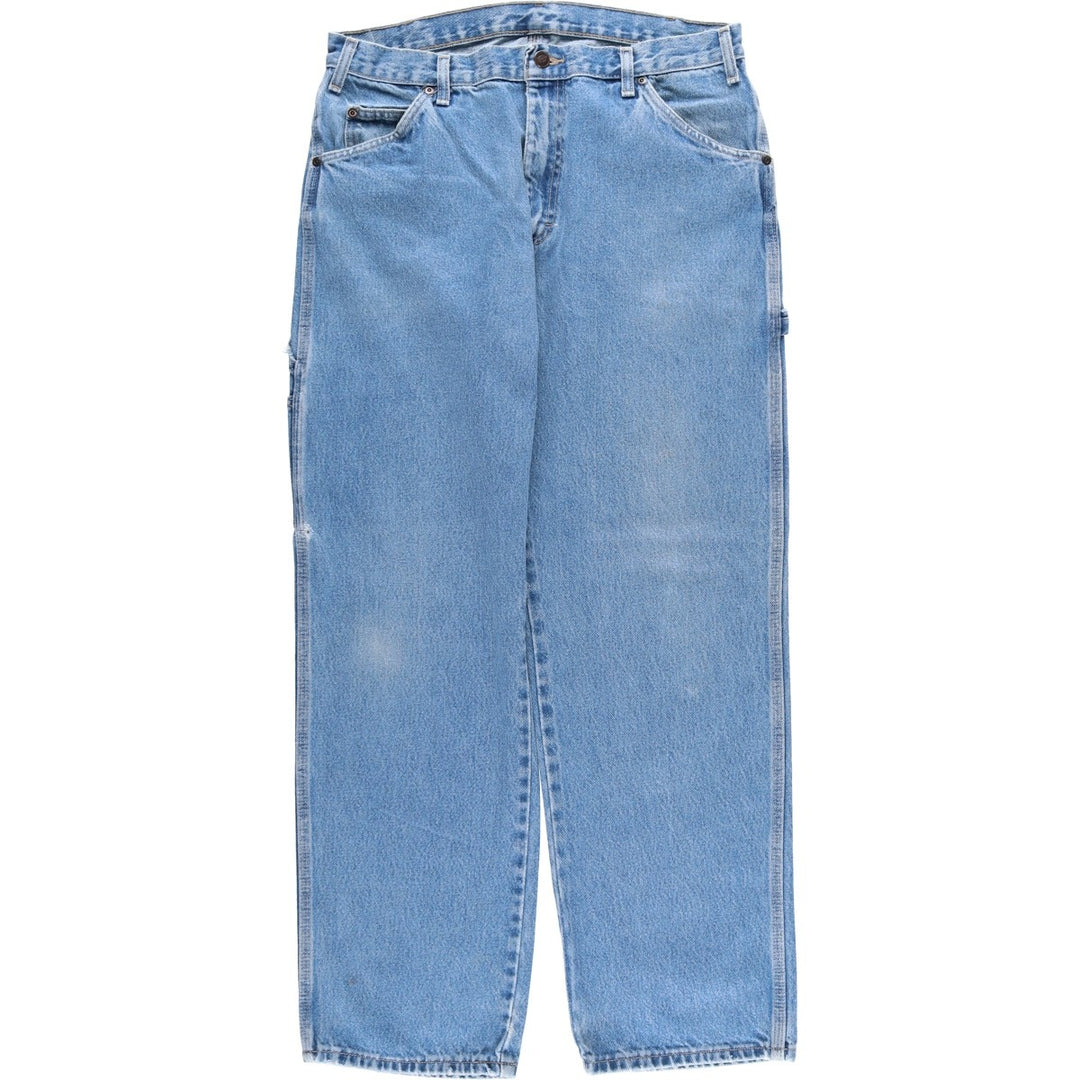 Dickies denim painter pants for men, equivalent to W34 cotton blue type Vintage Second Hand