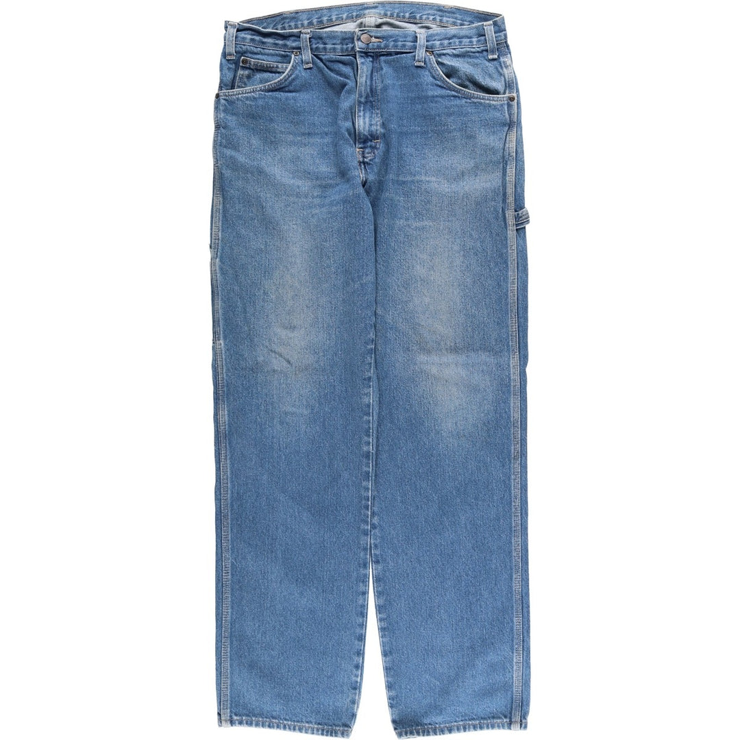 Dickies denim painter pants for men, equivalent to w36 unclear blue type Vintage Second Hand