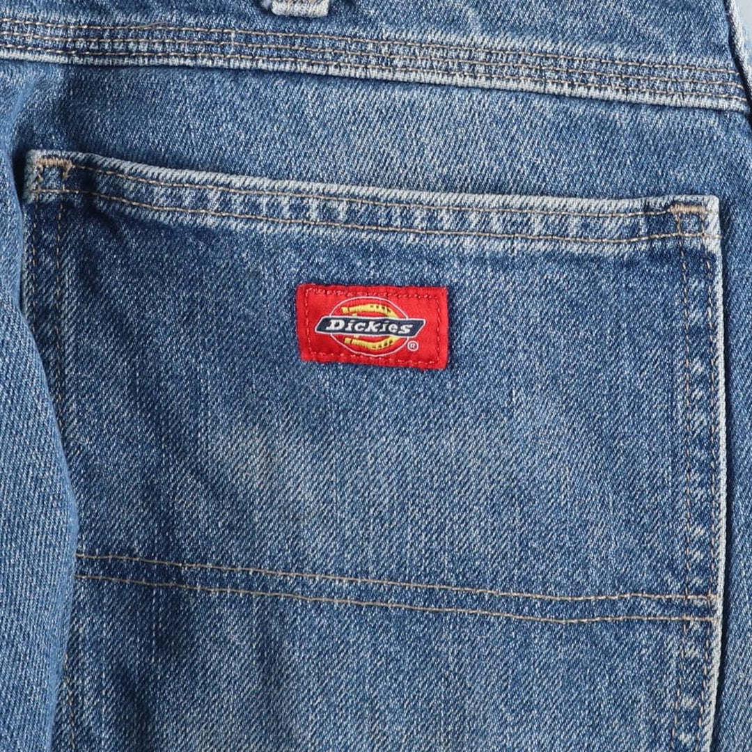 Dickies denim painter pants for men, equivalent to w36 unclear blue type Vintage Second Hand