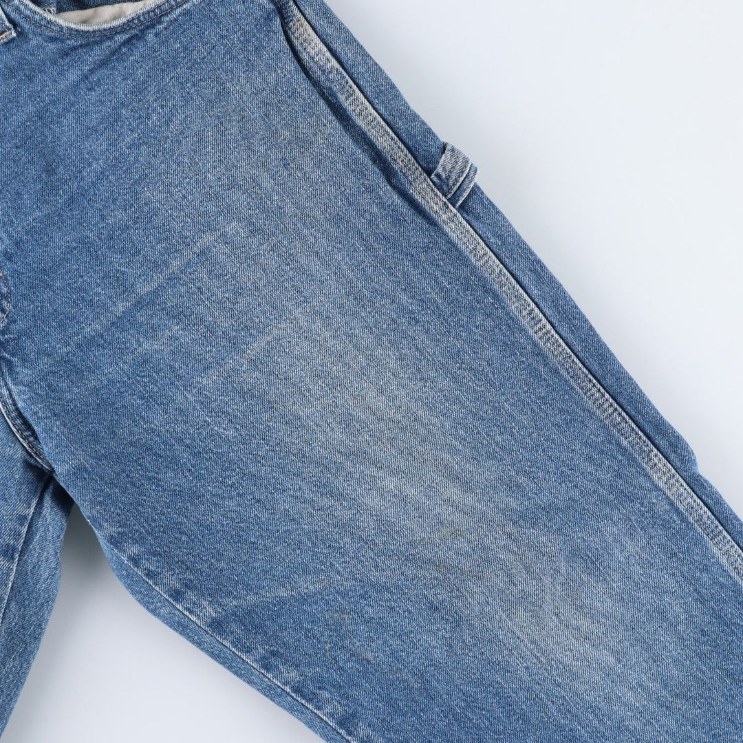 Dickies denim painter pants for men, equivalent to w36 unclear blue type Vintage Second Hand