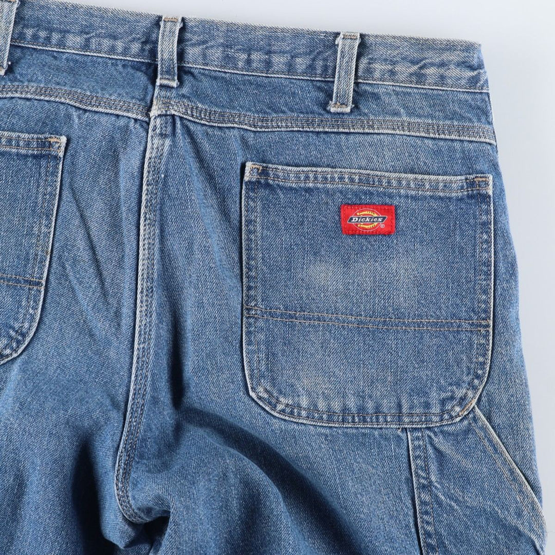 Dickies denim painter pants for men, equivalent to w36 unclear blue type Vintage Second Hand