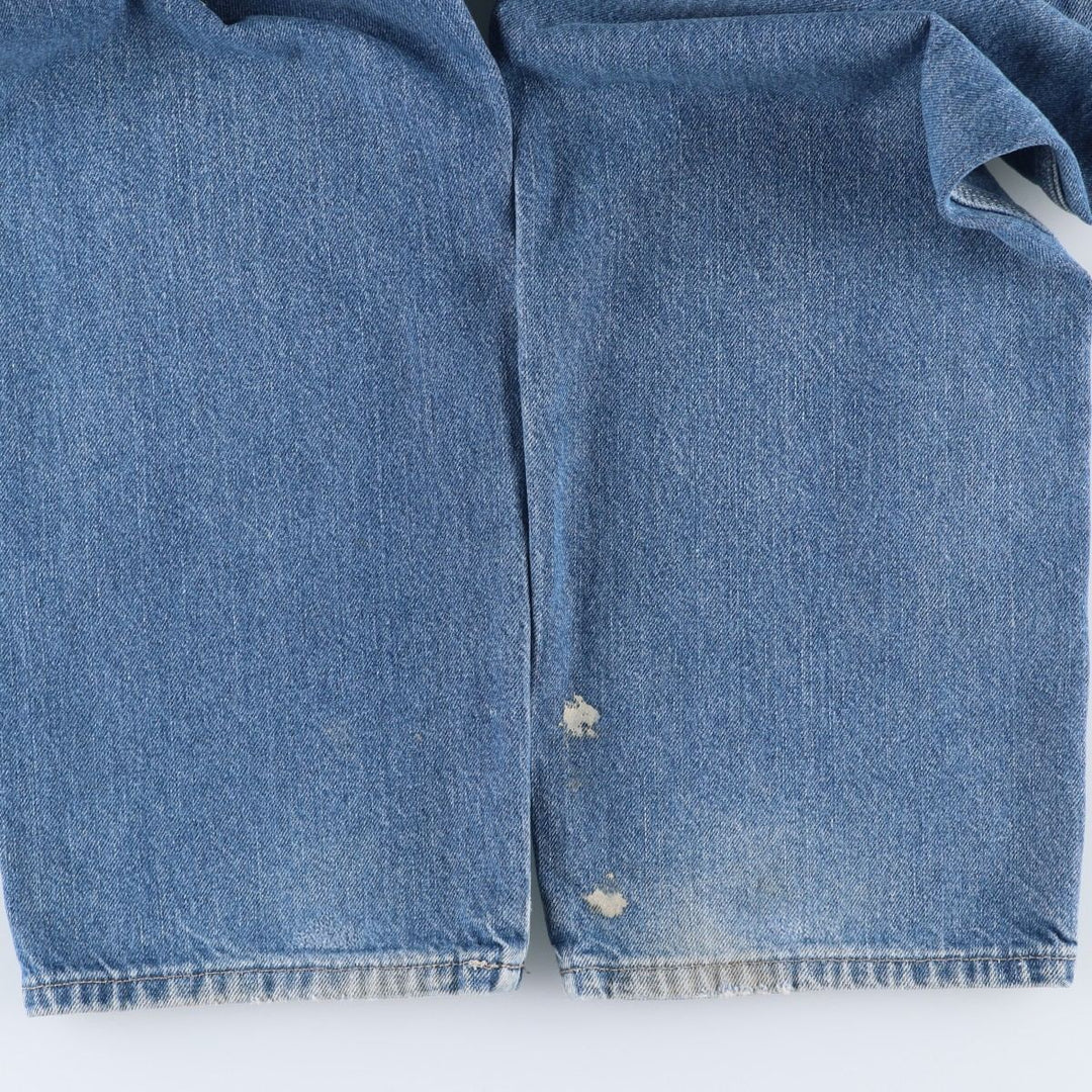 Dickies denim painter pants for men, equivalent to w36 unclear blue type Vintage Second Hand