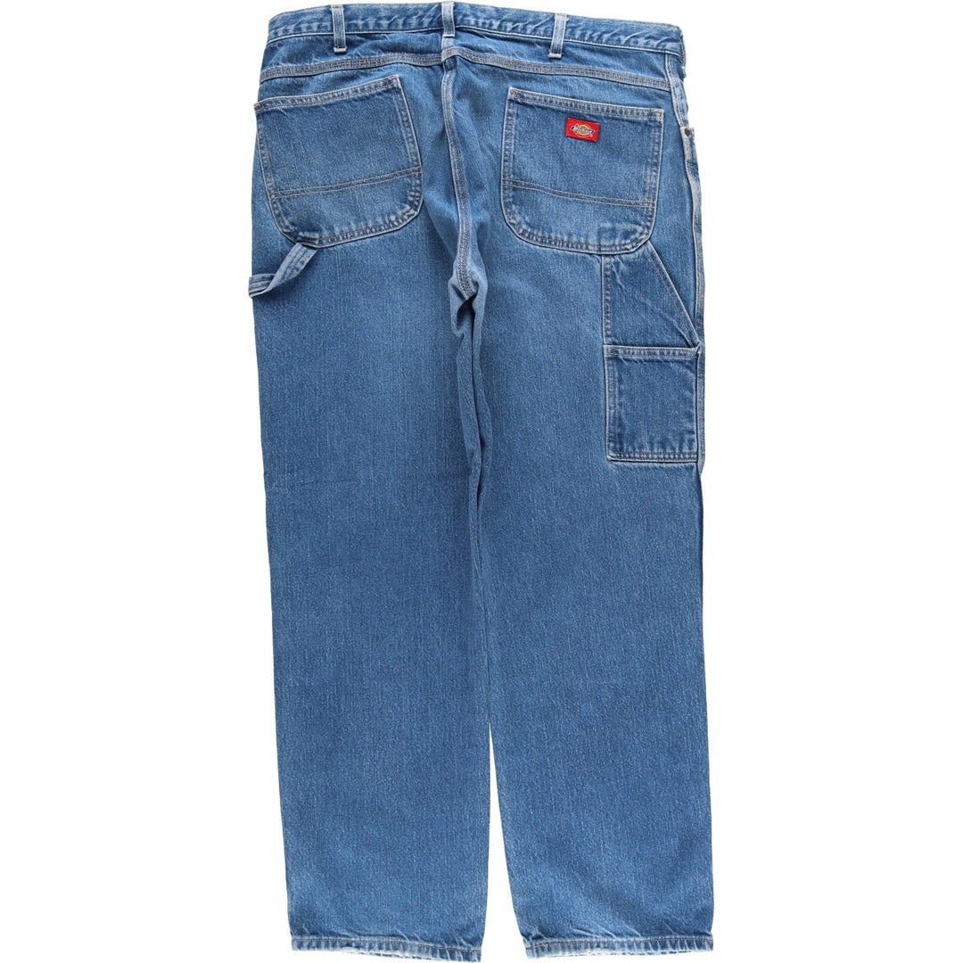 Dickies denim painter pants for men, equivalent to W39 unclear blue type Vintage Second Hand