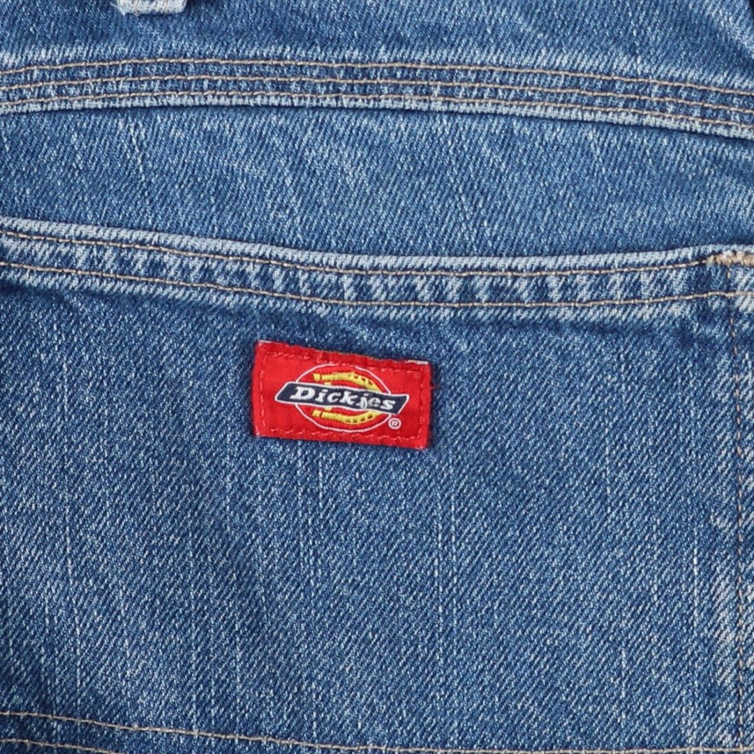 Dickies denim painter pants for men, equivalent to W39 unclear blue type Vintage Second Hand
