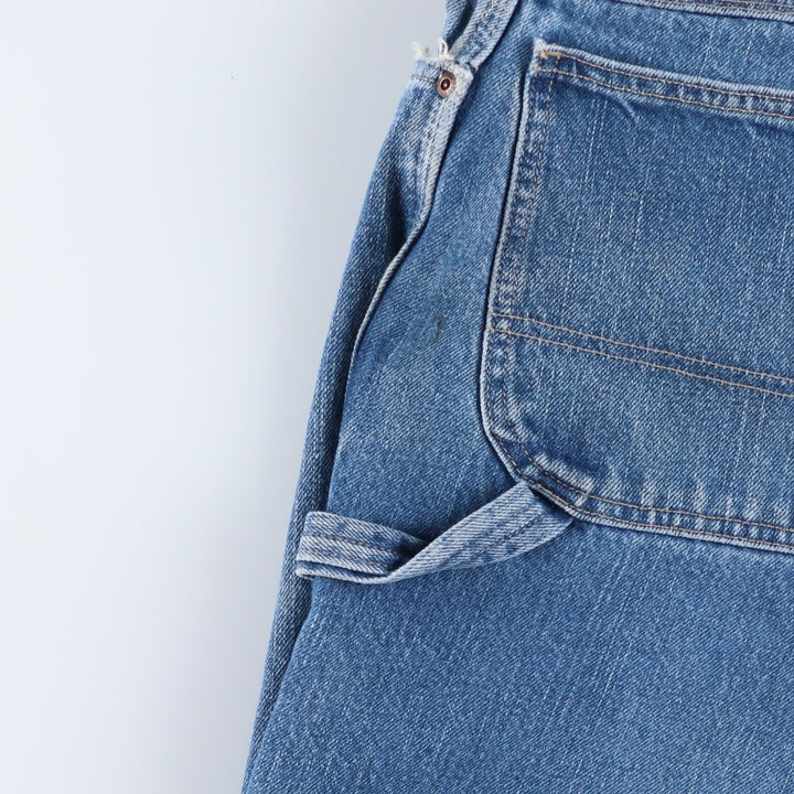 Dickies denim painter pants for men, equivalent to W39 unclear blue type Vintage Second Hand