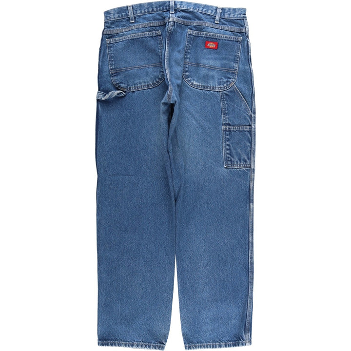 Dickies denim painter pants for men, equivalent to W37 cotton blue type Vintage Second Hand