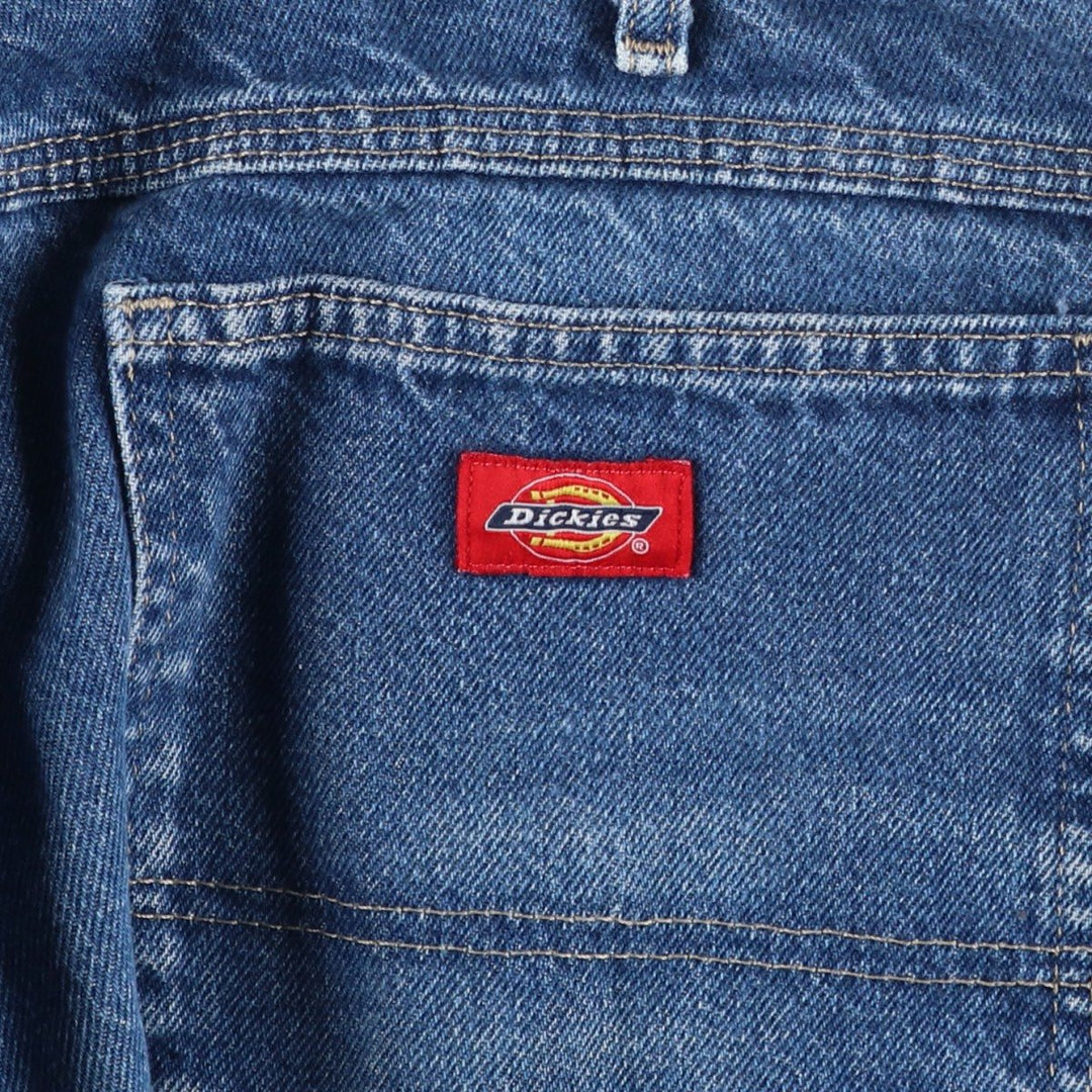 Dickies denim painter pants for men, equivalent to W37 cotton blue type Vintage Second Hand