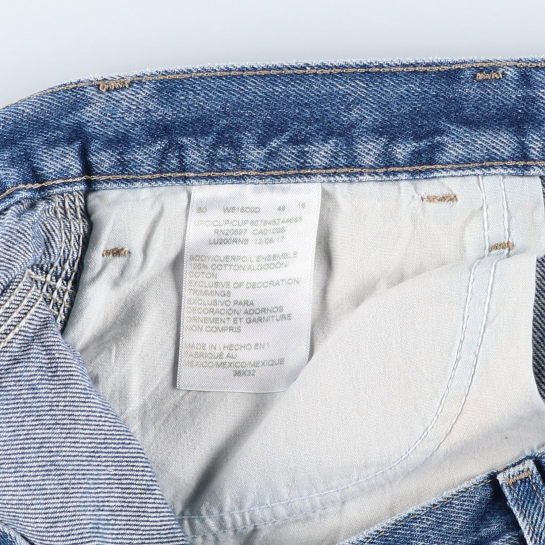 Dickies denim painter pants for men, equivalent to W37 cotton blue type Vintage Second Hand