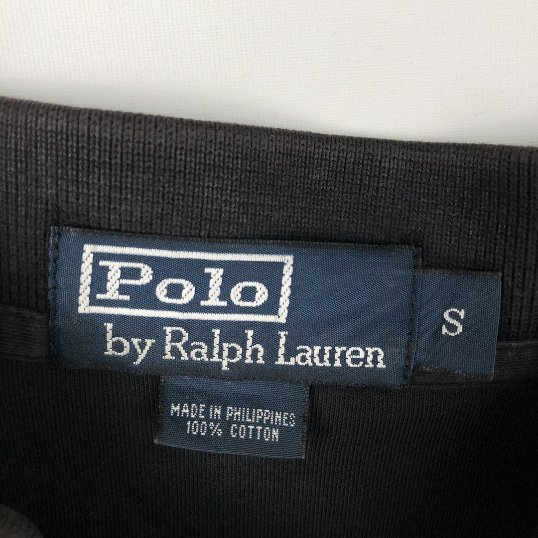 Ralph Lauren POLO by Ralph Lauren short sleeve polo shirt, size S for men cotton black type Vintage Second Hand