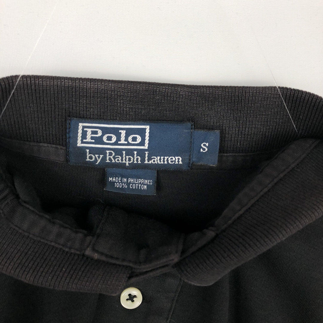 Ralph Lauren POLO by Ralph Lauren short sleeve polo shirt, size S for men cotton black type Vintage Second Hand
