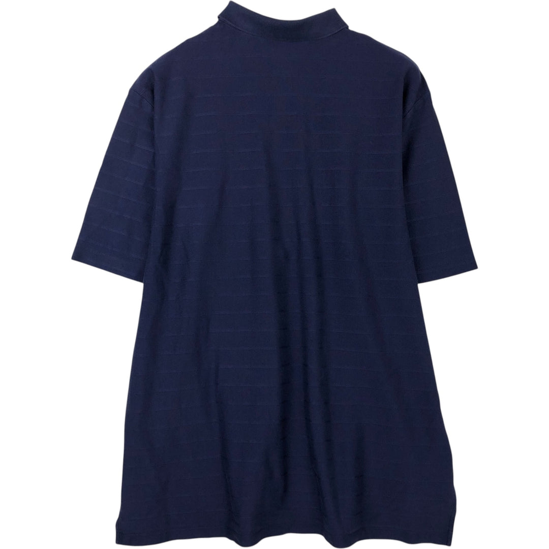 Ralph Lauren POLO GOLF Short Sleeve Polo Shirt Men's XL Pima Cotton navy blue type Vintage Second Hand