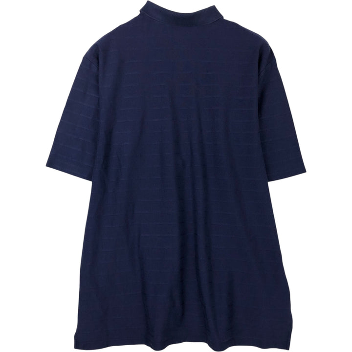Ralph Lauren POLO GOLF Short Sleeve Polo Shirt Men's XL Pima Cotton navy blue type Vintage Second Hand