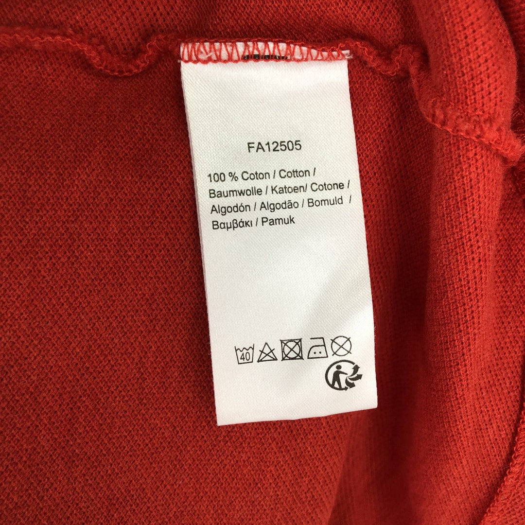 Lacoste Classic Fit short sleeve polo shirt size 5, men's size L cotton red type Vintage Second Hand