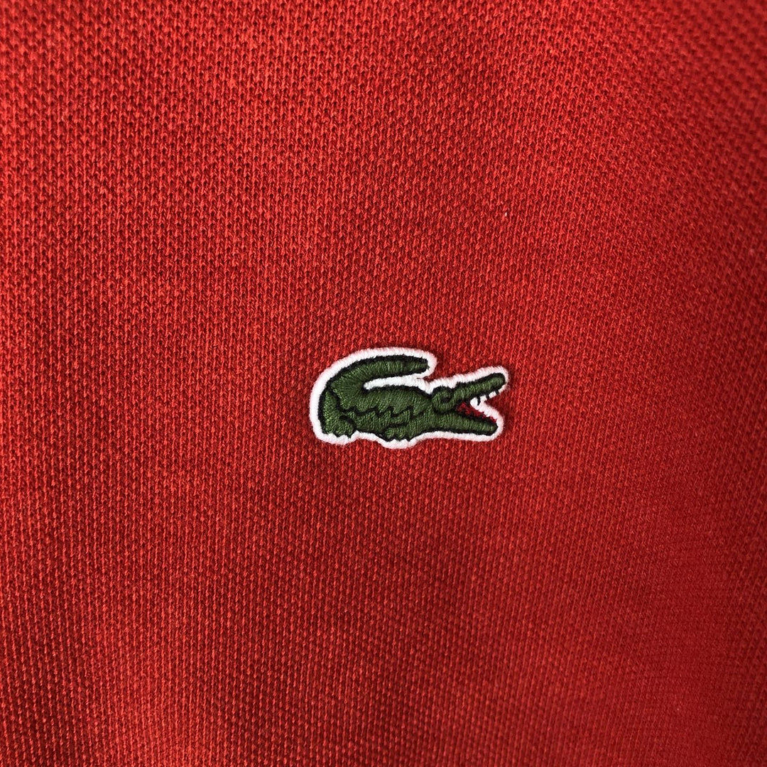 Lacoste Classic Fit short sleeve polo shirt size 5, men's size L cotton red type Vintage Second Hand