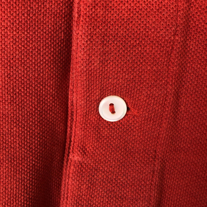 Lacoste Classic Fit short sleeve polo shirt size 5, men's size L cotton red type Vintage Second Hand