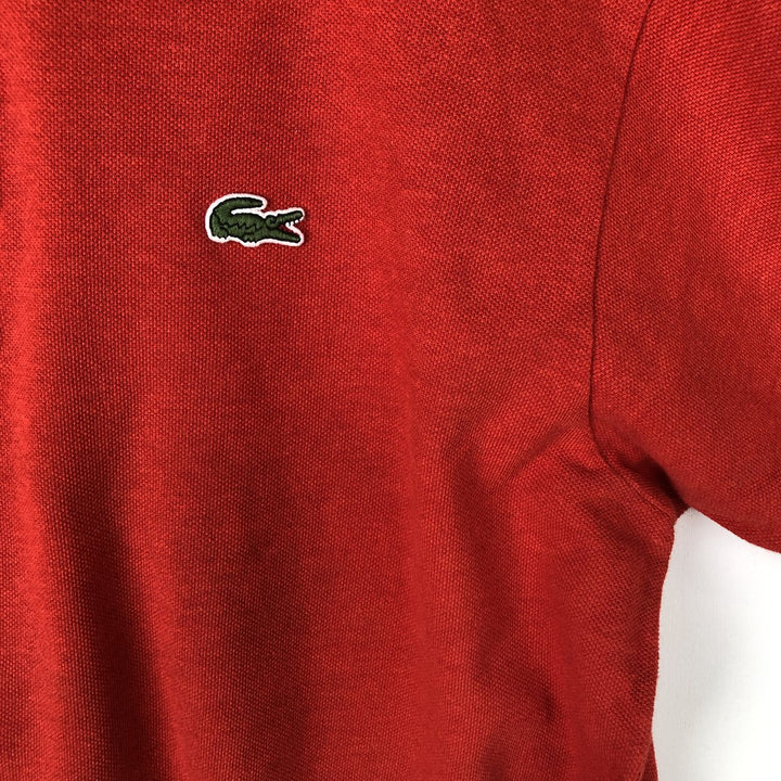 Lacoste Classic Fit short sleeve polo shirt size 5, men's size L cotton red type Vintage Second Hand