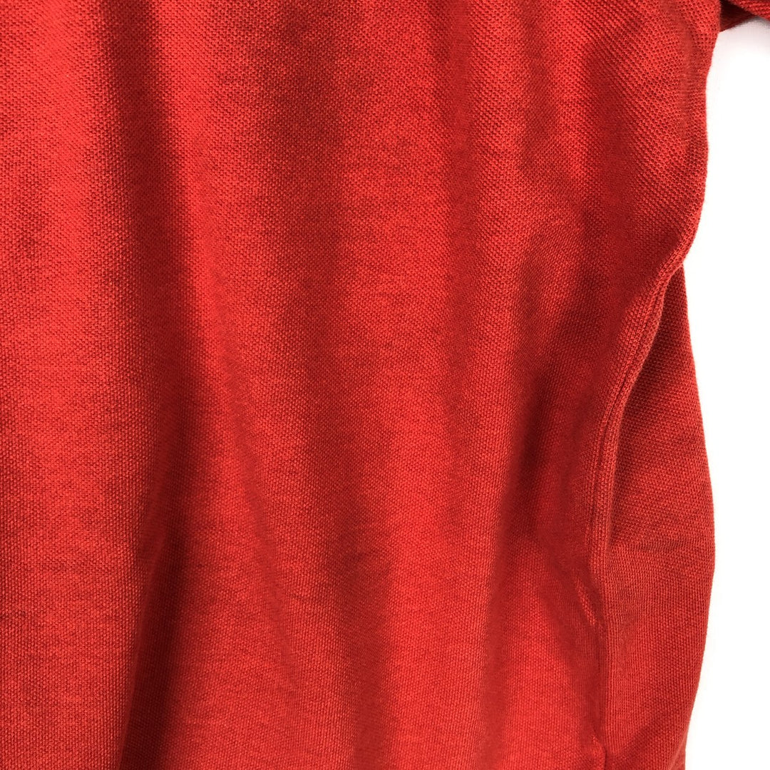 Lacoste Classic Fit short sleeve polo shirt size 5, men's size L cotton red type Vintage Second Hand