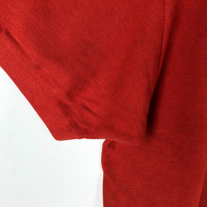 Lacoste Classic Fit short sleeve polo shirt size 5, men's size L cotton red type Vintage Second Hand
