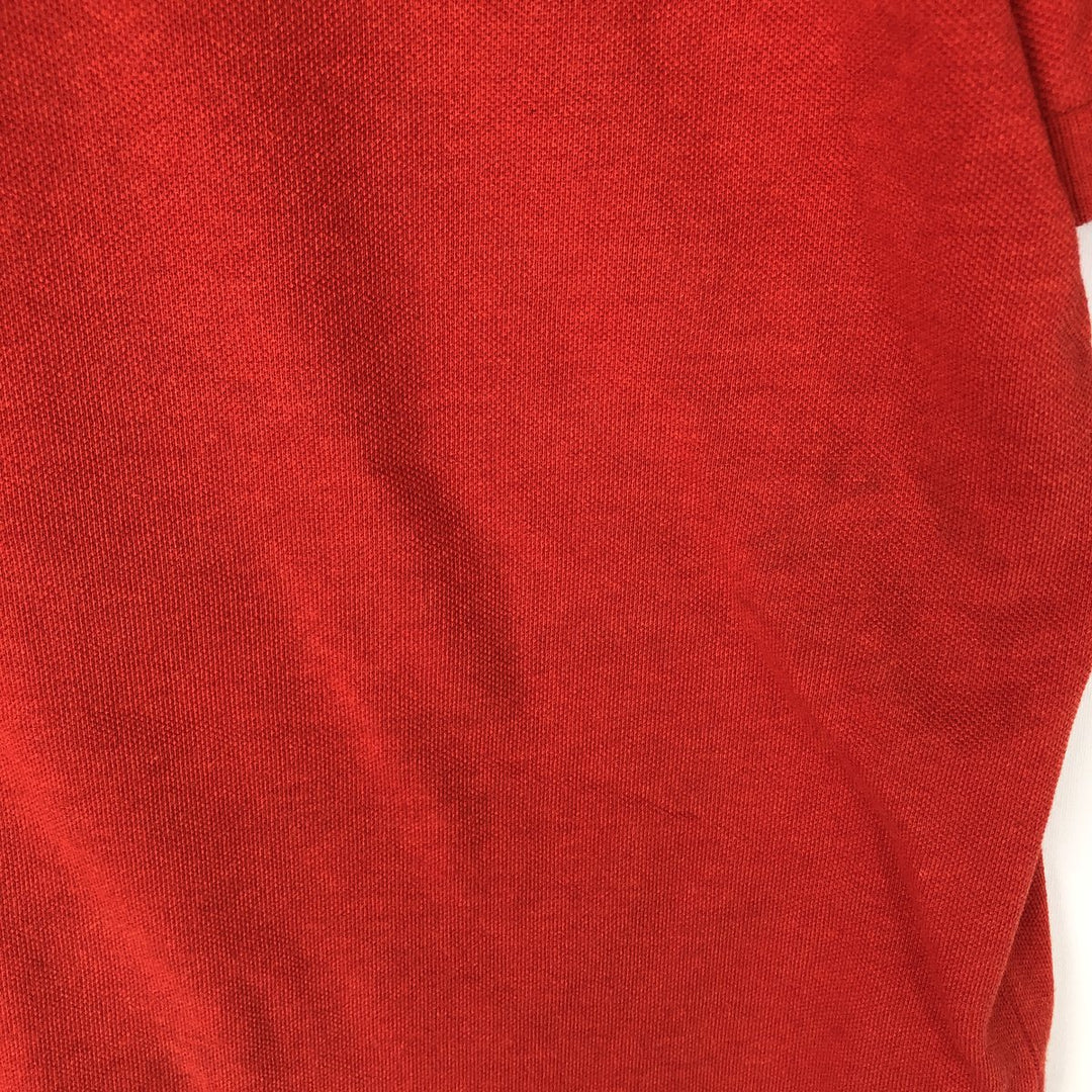Lacoste Classic Fit short sleeve polo shirt size 5, men's size L cotton red type Vintage Second Hand